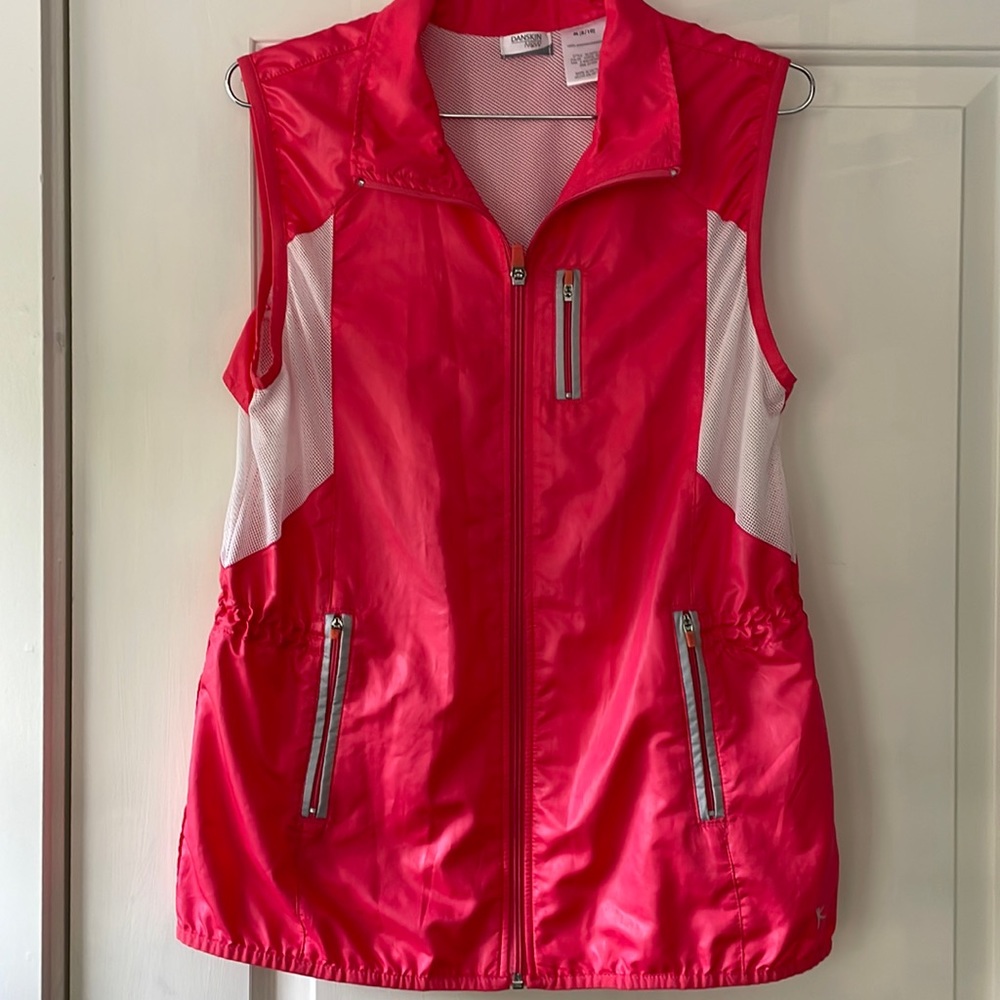 Danskin ladies lightweight vest jacket